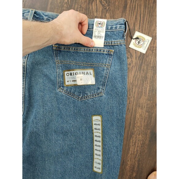 CINCH Men's Relaxed Fit Green Label Medium Stonewash Blue Jeans Sz 46x40 - Picture 10 of 11